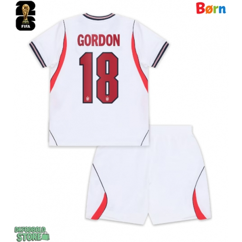 England Anthony Gordon #18 Replika Babytøj Hjemmebanesæt Børn VM 2026 Kortærmet (+ Korte bukser)